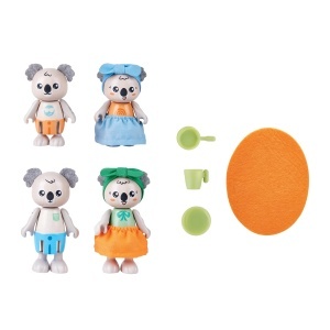 Figurine Hape Green Planet Explorers Elefantenfamilie Set 4 Elefanti Materiale Ecologice - Img 3
