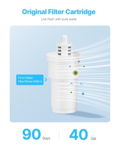 Filtre apa VEVOR 6216 03 Lmin BPA-free set 3 buc alb - Img 2