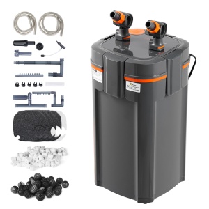Filtru de acvariu VEVOR 528 GPH, filtru de canistra in 5 trepte 757,1 L, filtru de acvariu intern extrem de silentios cu protectie UV, filtru de putere submersibil cu functii multiple pentru acvarii, 20 W - Img 1