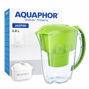 Filtru de apa Aquaphor Jasper, 2.8L, reduce clor si calcar, verde