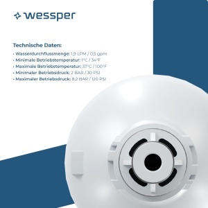 Filtru de apa Wessper pentru frigider, cartuse de filtrare de apa compatibile cu frigiderul Liebherr, inlocuitor pentru filtru 7440002 7440000, filtru de carbune activ "BPA FREE" - 2 bucati - Img 3