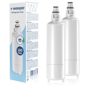 Filtru de apa Wessper pentru frigider Panasonic, compatibil cu CNRBH-125950, CNRAH-257760, 2 bucati