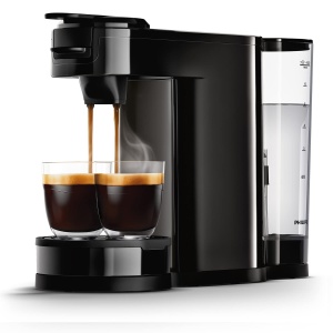 Filtru de cafea Philips Senseo Switch Pad Filter tehnologie de preparare 2 in 1 rezervor de apa de 1 litru 7 cani intr-o singura trecere lac de pian n - Img 4