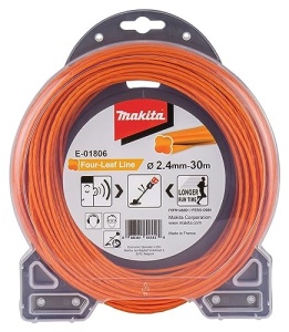 Fir de cosit Makita E-01806 Four-Leaf 2,4 mm x 30 m, nylon, portocaliu - Img 3