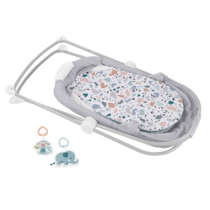 Fisher-Price GWD36 - Co-Sleeper pliabil - Patut portabil pentru bebelusi cu lumina pentru nou-nascuti si sugari - Img 4
