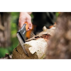 Fiskars Hand-Sappie pentru prelucrarea lemnului, lungime: 34,8 cm, maner din plastic armat cu lama din otel calit/fibra de sticla, inclusiv capac de protectie, negru/portocaliu, WoodXpert, XA2, 1003622 - Img 4