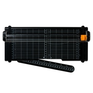 Fiskars Papierschneidemaschine 1004639 A4 Lama din otel inoxidabil titanium NegruPortocaliu