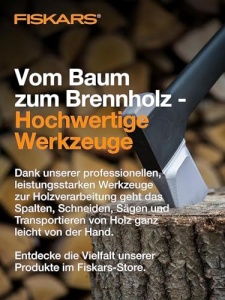 Fiskars Topor de despicat IsoCore XXL pentru despicarea bustenilor sau infiptura in pene, lungime: 92 cm, greutate cap: 3,6 kg, negru/portocaliu, 1020220 - Img 10