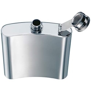 Flacon din otel inoxidabil WMF Manhattan 200ml cu trunchi si 4 pahare in etui din piele - Img 5