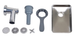 Fleshwolf pentru CASO KM 1200 Chef, 3 discuri, accesorii pentru carnati si fursecuri - Img 2
