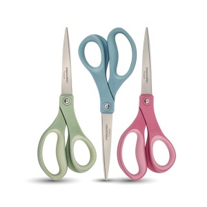 Foarfeca Fiskars SoftGrip Titan, 20,3 cm, 3 culori, pentru birou si craft