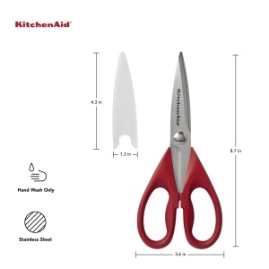Foarfeca multifunctionala KitchenAid RedBlack cu lame din otel inoxidabil - Img 2