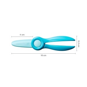 Foarfeca pentru copii Fiskars Starter 1064066 13 cm albastru-verde siguranta sporita - Img 3
