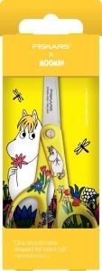 Foarfeca pentru copii Fiskars X Moomin, 13 cm, din otel inoxidabil, design Snorkfraulein - Img 6