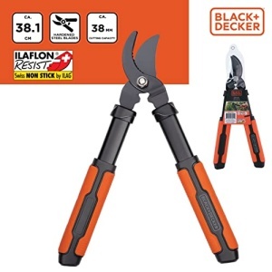 Foarfeca pentru crengi BLACKDECKER 381x178x3 cm NegruPortocaliu - Img 3