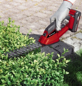 Foarfece de iarba si arbusti cu acumulator Einhell GC-CG 18 Li-Solo Power X-Change (18 V, lungime de taiere 100 mm / 200 mm, lama de taiere a ierbii inlocuibila + lama de arbust, fara baterie) - Img 4