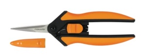 Foarfece de taiere Fiskars Microtip SP13, lungime: 21,5 cm, lame din otel de inalta calitate/maner din plastic, negru/portocaliu, solid, 1051600 - Img 12