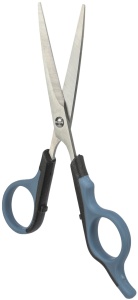 Foarfece din blana din otel inoxidabil TRIXIE - manere din plastic cauciucat - 16 cm - negru/albastru - 2351 - Img 2
