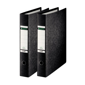 Folder din Hartie Leitz, 2 bucati, A3, 80 mm, Negru - Img 1