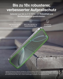 Folie de protectie Belkin InvisiGlass pentru iPhone 17 Pro Max, rezistenta la zgarieturi, 0,29 mm - Img 2