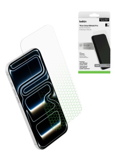 Folie de protectie Belkin Titan SmartShield Pro pentru iPhone 18 Pro 17 Pro, 0.33mm