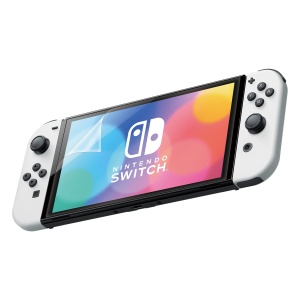 Folie de protectie Hori pentru Nintendo Switch OLED Model Licentiata Oficial Anti-bule Made in Japan - Img 3
