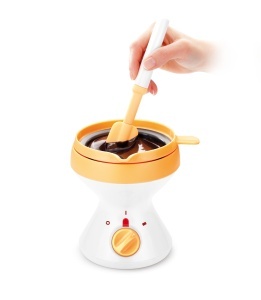 FONDUE DE CIOCOLATA TESCOMA DELICIA, 6 GAB. FONDUEGABELN, ANTIHAFT, 2 HIZESTUFEN - Img 6