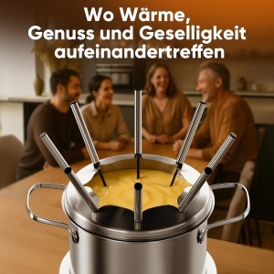 Fondue electric ProfiCook PC FD 1288, 1.2L, 800W, inox, pentru 8 persoane - Img 7