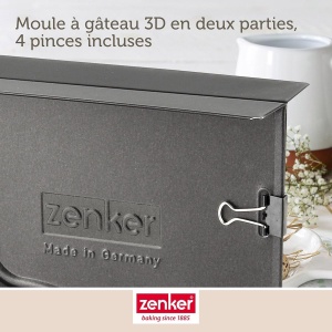 Forma de copt 3D pentru Paste Zenker 9917550, otel inoxidabil, 21,5 x 19 x 6 cm - Img 5