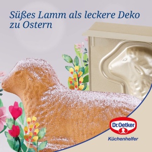 Forma de copt Dr. Oetker Lamm 900 ml, aurie, antiaderenta, 3D - Img 6