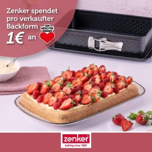 Forma de copt dreptunghiulara Zenker 28 x 18 cm, PFAS-free, cu model in forma de inima - Img 5