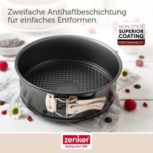 Forma de copt Zenker Perfect Black 20 cm otel cu strat antiaderent rezistenta la temperaturi de pana la 230degC - Img 7