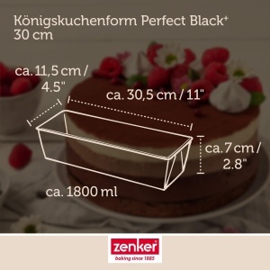 Forma de copt Zenker Perfect Black 30 cm Acoperire antiaderenta Otel rezistent Germania - Img 3