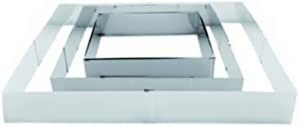 Forma extensibila rectangulare IBILI otel inoxidabil argintiu 20x24-38x46 cm