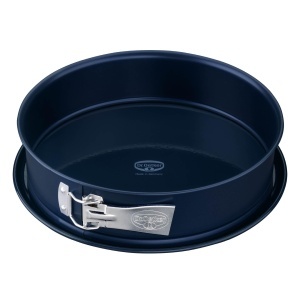 Forma pentru copt Dr Oetker Springform O 28 cm email rezistent albastru inchis margine inalta