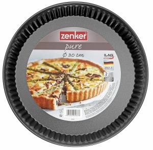Forma pentru quiche Zenker PURE, 28 cm, neagra, cu antiaderenta - Img 2