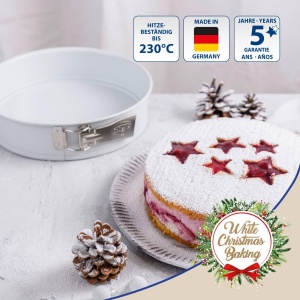 Forma rotunda Dr Oetker White Christmas Baking 26 cm antiaderenta design de iarna - Img 3