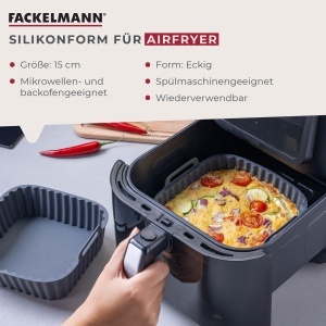 Forma silicon FACKELMANN 45104 pentru friteuza cu aer cald, 15x15 cm - Img 3