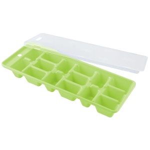 Formator de cuburi de gheata Fackelmann, cutie de cuburi de gheata cu capac din plastic, tava robusta pentru cuburi de gheata (culoare: albastru, verde, violet - nu poate fi selectata liber), cantitate: 1 bucata - Img 2