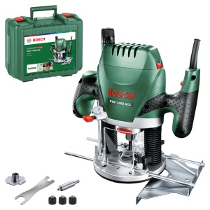 Freza de birou Bosch POF 1400 ACE, 1400W, cu iluminare si precizie de 110 mm