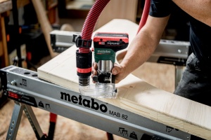 Freza de margine Metabo FMV 18 LTX BL 8, 18V, motor fara perii, design ergonomic - Img 8
