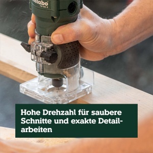 Freza de margini Metabo FM 500-6, 500 W, pentru lemn, cu 6 mm - Img 7