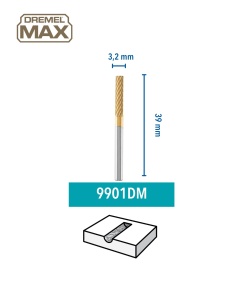 Freza Dremel MAX 9901DM cu Titan, 3.2 mm, pentru snit si gravare - Img 3
