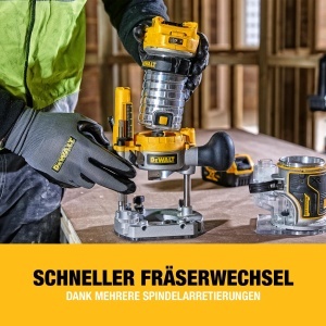 Freza Kombinata DEWALT DCW604NT, 18V, Motor Fara Perii, 6-8 mm Prindere - Img 3