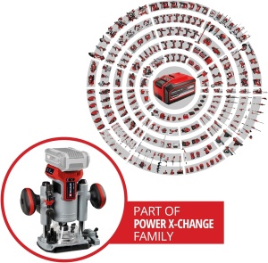 Freza multifunctionala Einhell TP-RO 18 Set Li BL-Solo Brushless 18V fara acumulator - Img 2