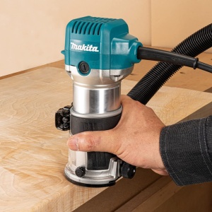 Freza multifunctionala Makita RT0702CX2J 710 W, LED, design compact - Img 7
