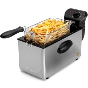 Friteuza Bomann FR 2264 CB, 3L Capacitate, 2000W, Inox