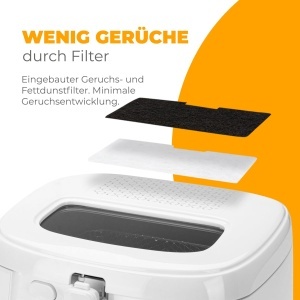 Friteuza Clatronic FR 3771 25L Capacitate Antiaderenta Filtru Miros - Img 4