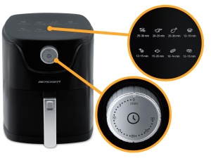 Friteuza cu aer cald Berdsen BD-654, 2,5 L, 1000 W, negru - Img 4