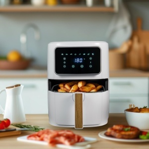 Friteuza cu aer cald Bergner Naturally, 6.9L, 1800W, 8 programe, acoperire ceramica - Img 8